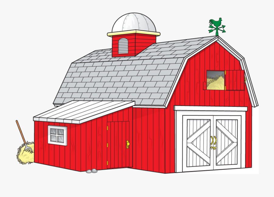 Transparent Farmhouse Clipart - Barn Clipart, Transparent Clipart