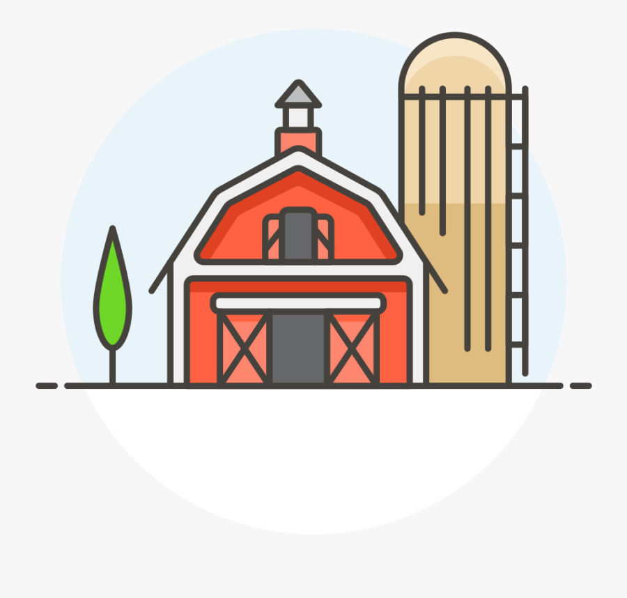 Barn - Transparent Farm Icon Png, Transparent Clipart