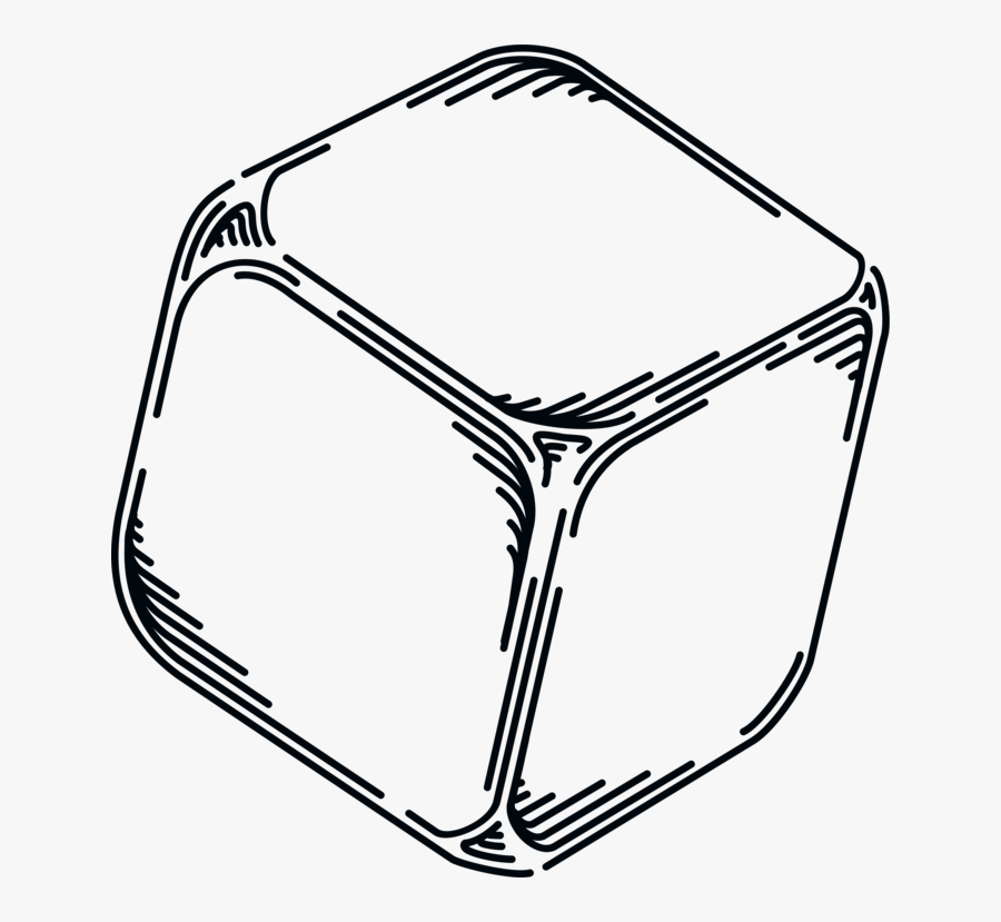 Line Art,line,table - Blank Dice Free Clipart, Transparent Clipart