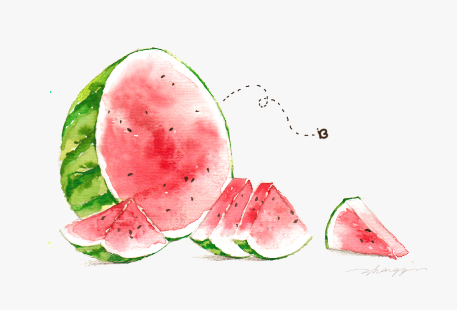 Watermelon Clipart Watercolor, Transparent Clipart