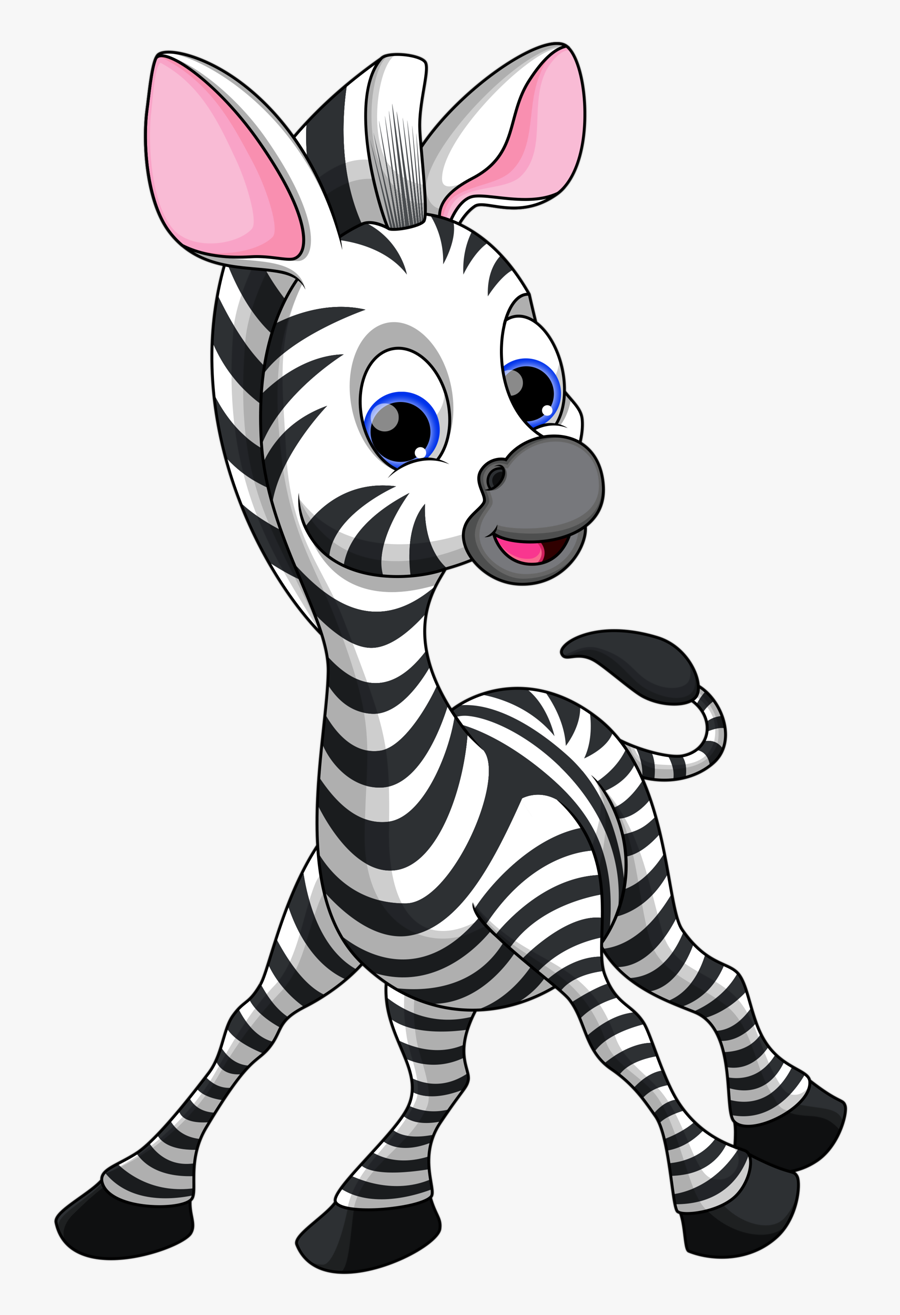 Barn Clipart Png - Zebra Cartoon Cute, Transparent Clipart
