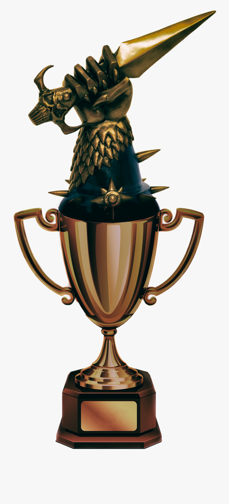 Super Bowl Trophy Clip Art - Blood Bowl Spike Magazine Logo, Transparent Clipart
