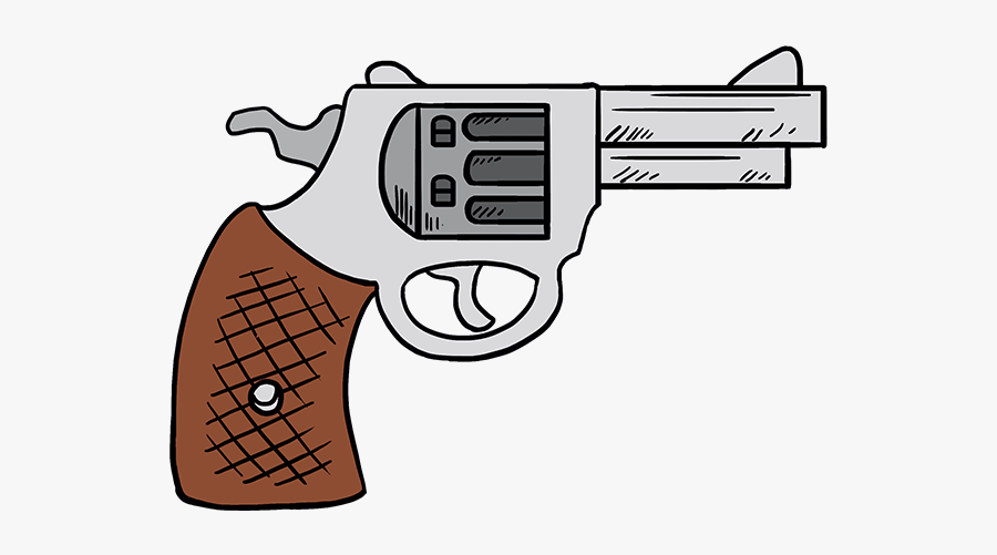 Cartoon Gun Clipart - Gun Clipart Black And White, Transparent Clipart