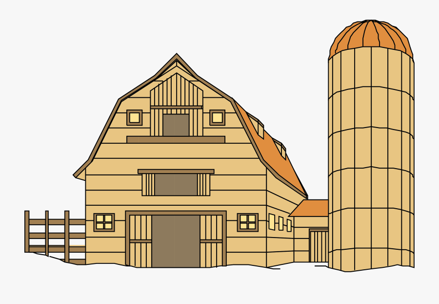 Clipart Barn Farmer House - Barn, Transparent Clipart