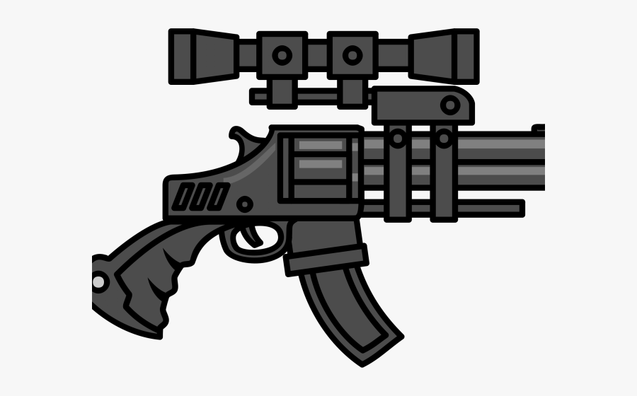 Gun Clipart Vector - Big Gun, Transparent Clipart