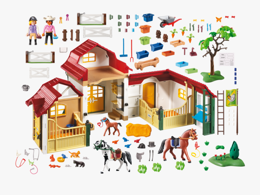 Transparent Horse Barn Clipart - Playmobil 6926, Transparent Clipart