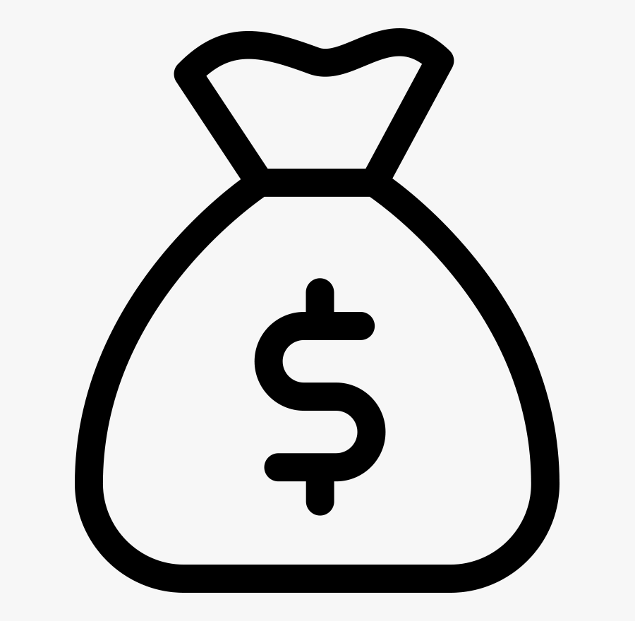 Money Bag Clip Art Bag Clips, Health Care, Backpack, - White Money Bag Icon Png, Transparent Clipart