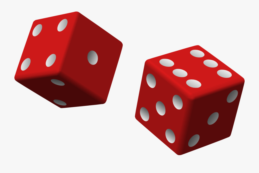 Free Clip Art "two Red Dice - Dice Clip Art, Transparent Clipart