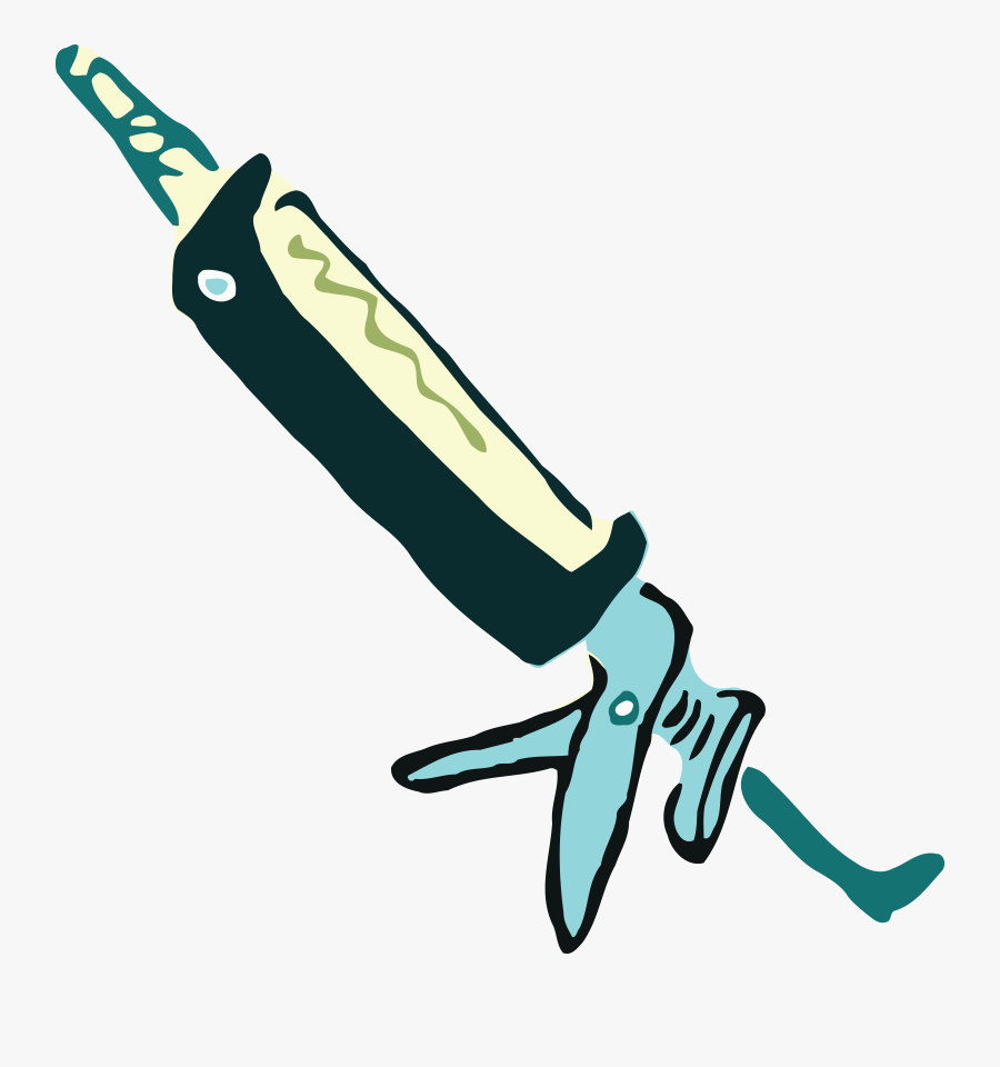 Roughly Drawn Sealant Gun - Sealant Clipart, Transparent Clipart