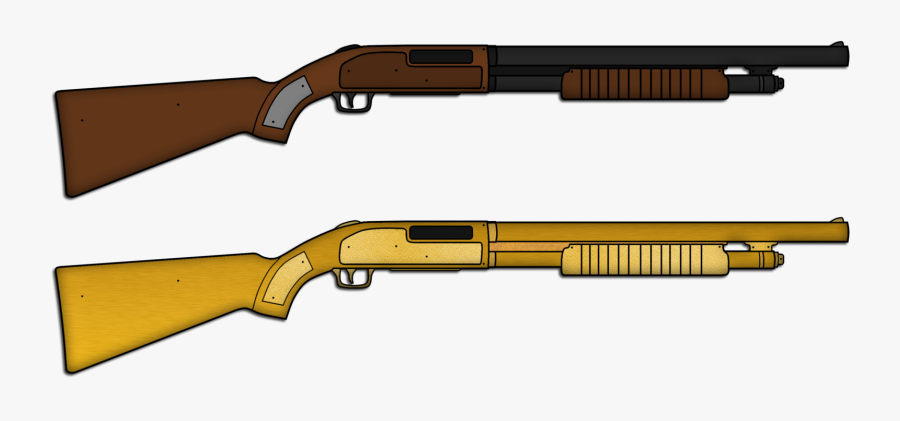 Drawn Pistol Shotgun Free Collection Download And - Transparent Pump Action Shotgun, Transparent Clipart