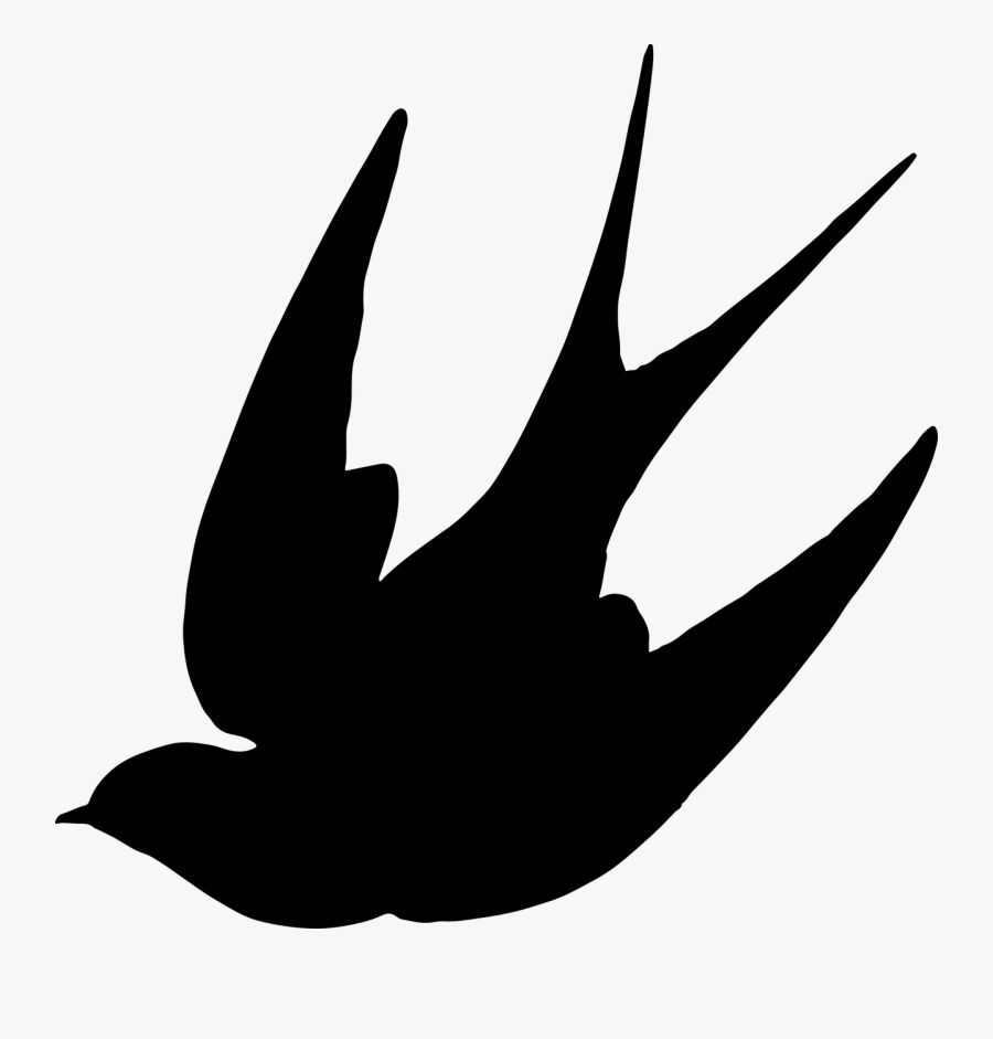Transparent Bird Silhouette Clipart - Swallow Clipart, Transparent Clipart