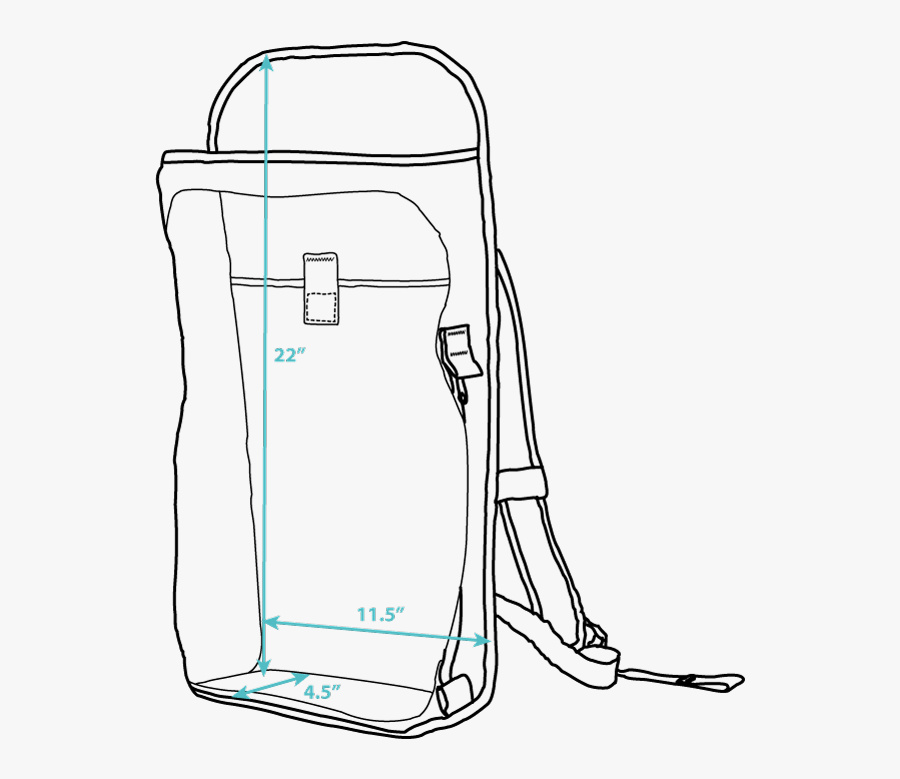Sutro Backpack - Sketch, Transparent Clipart
