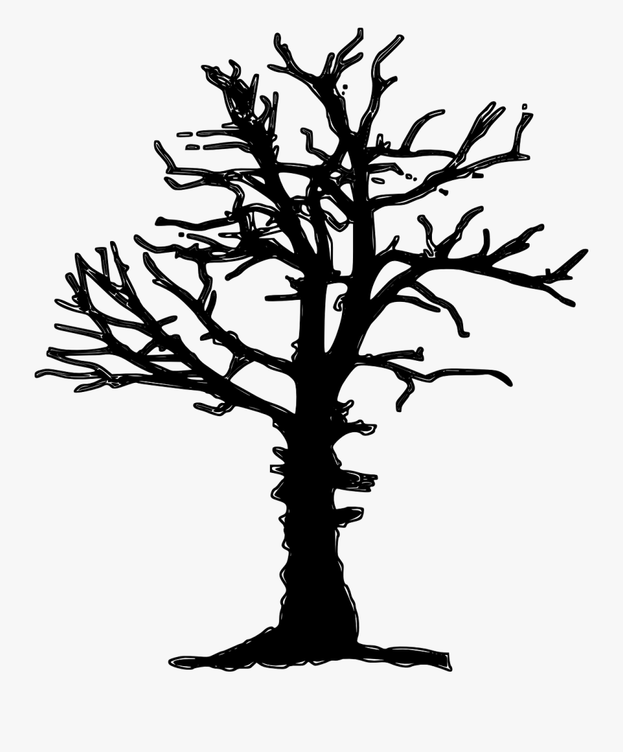 Clipart Of Dead Tree Silhouette Vector Image - Make A Program On Google Docs, Transparent Clipart