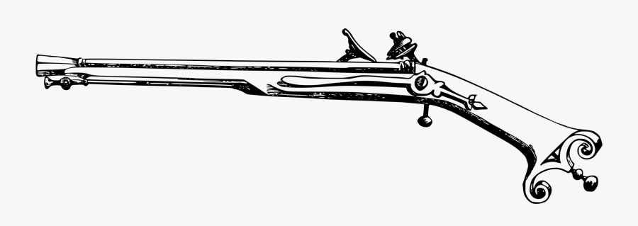 Pistol Antique Firearms Gun Revolver - Old Gun Clip Art, Transparent Clipart