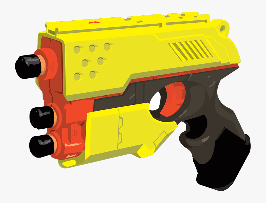 Nerf Gun Free Cliparts Clip Art On Transparent Png - Clip Art Cartoon Nerf Gun, Transparent Clipart