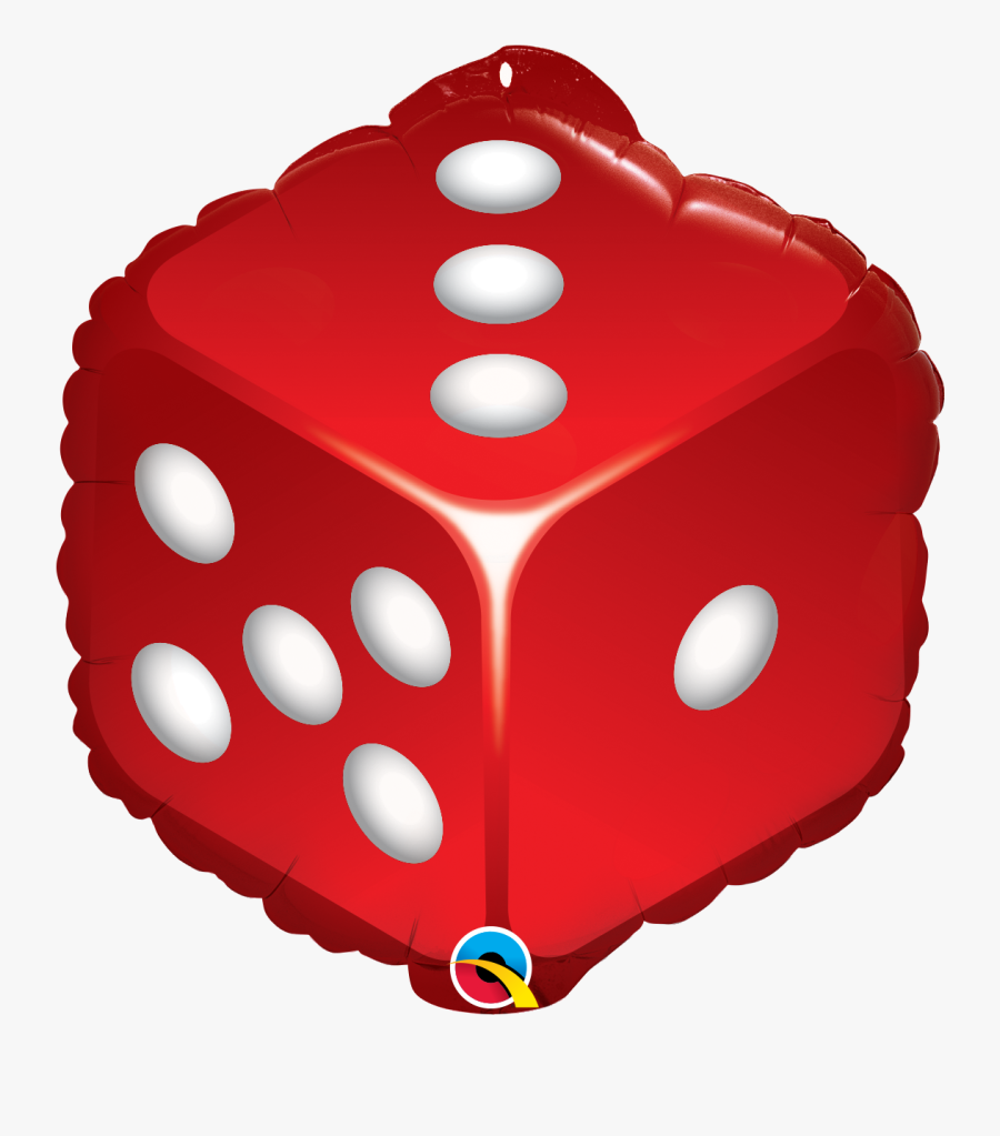 Red Dice Clip Art - Dice Foil Balloon Qualatex, Transparent Clipart