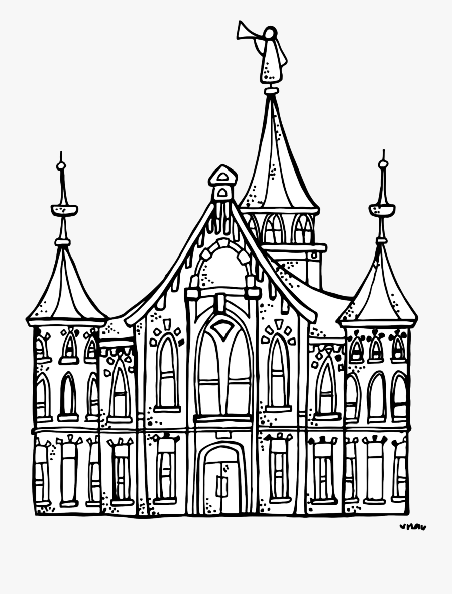 Melonheadz Lds Illustrating Provo City Center Temple - Provo City Center Temple Clip Art, Transparent Clipart