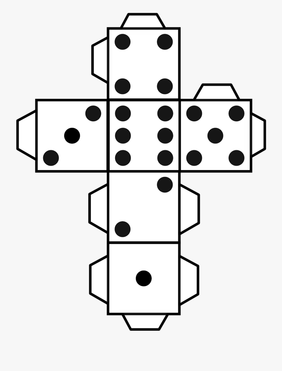 Net Of A Dice, Transparent Clipart