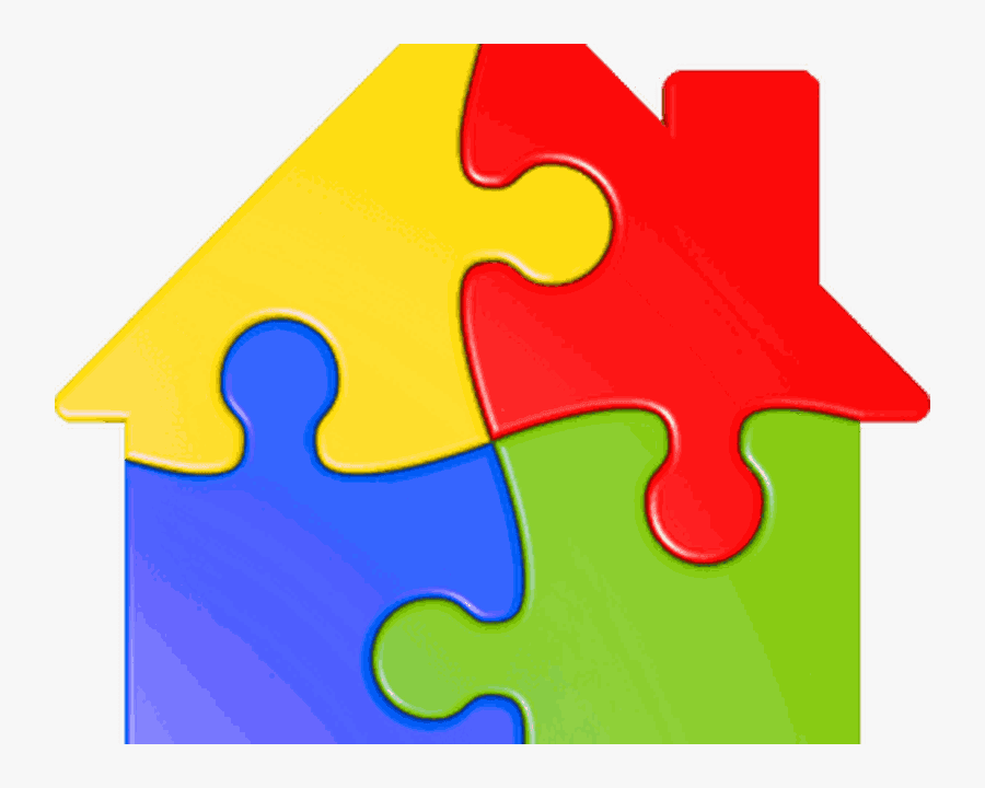 Jigsaw Puzzles Preschool Kids Shape Puzzle Clip Art - House Jigsaw Puzzle Clipart, Transparent Clipart