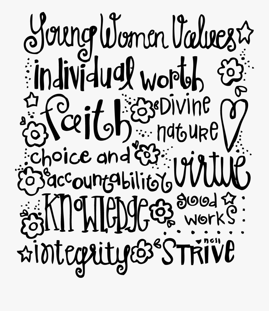 Young Women Values Clip Art, Transparent Clipart