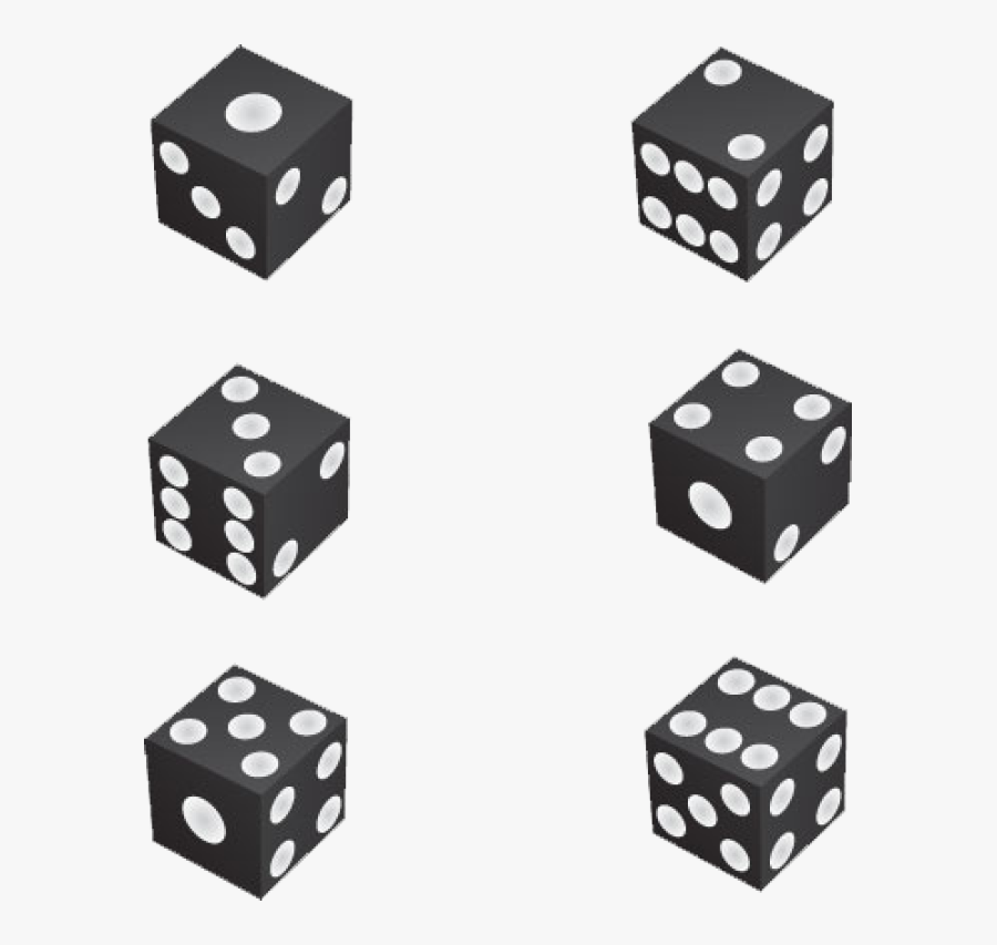 Black And White Dice Clipart - Clip Art, Transparent Clipart
