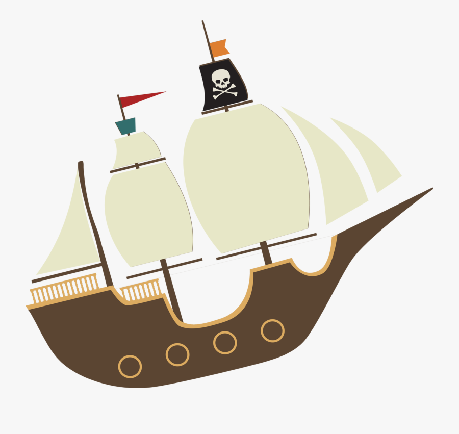 Pirate Ship Svg Cut File, Transparent Clipart