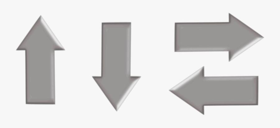 Arrow Clipart Grey - Icons Png Embossed, Transparent Clipart