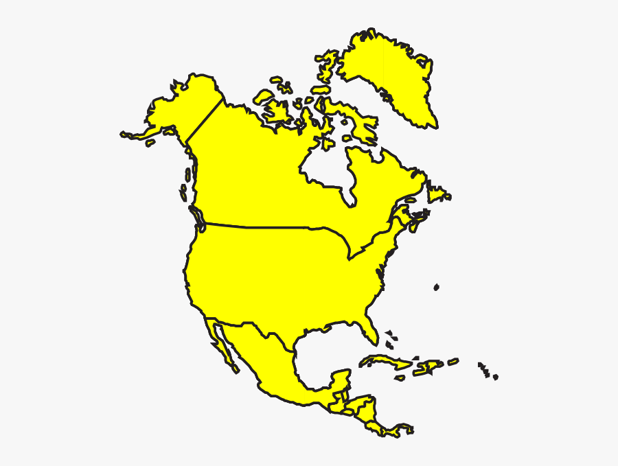 Clip Art Trisa Moorddiner Co Clip - Printable North America Blank Map, Transparent Clipart