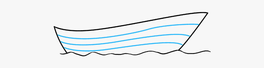 How To Draw Pirate Ship - Skiff, Transparent Clipart