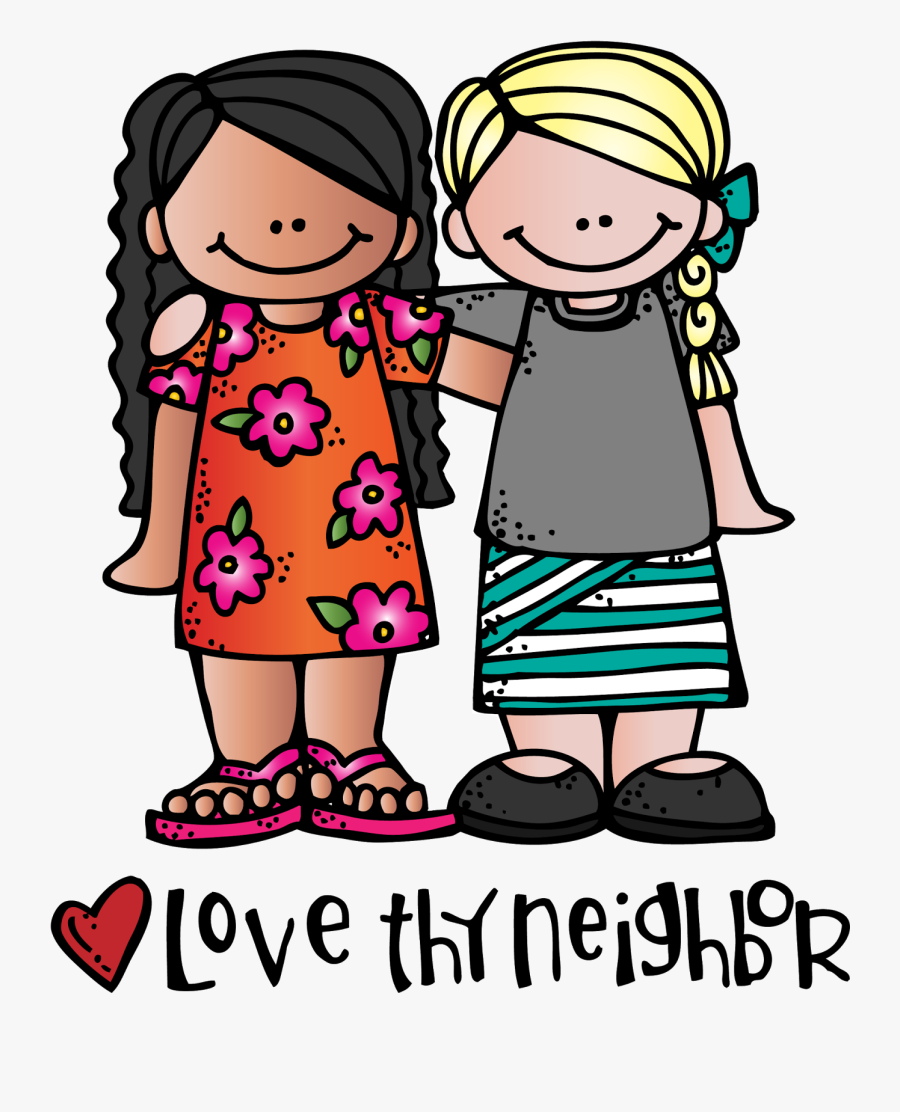 Love Your Neighbor Cartoon, Transparent Clipart