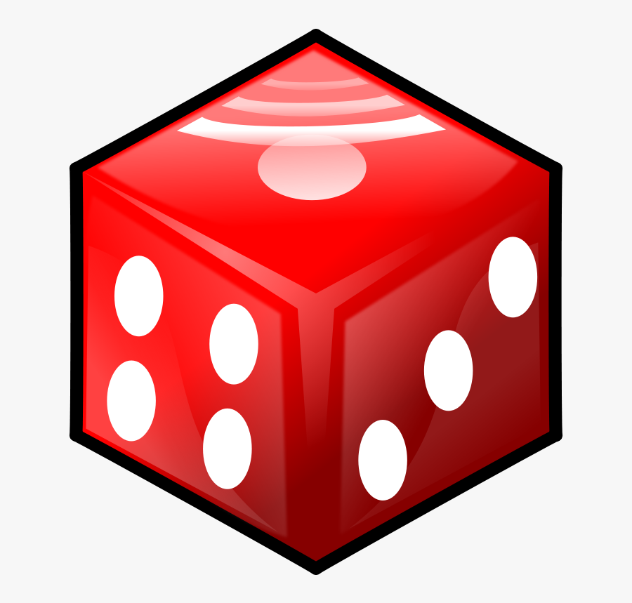 Cube, Dice, Die, Red, Perspective, Numbers, Luck - Dice Clipart, Transparent Clipart