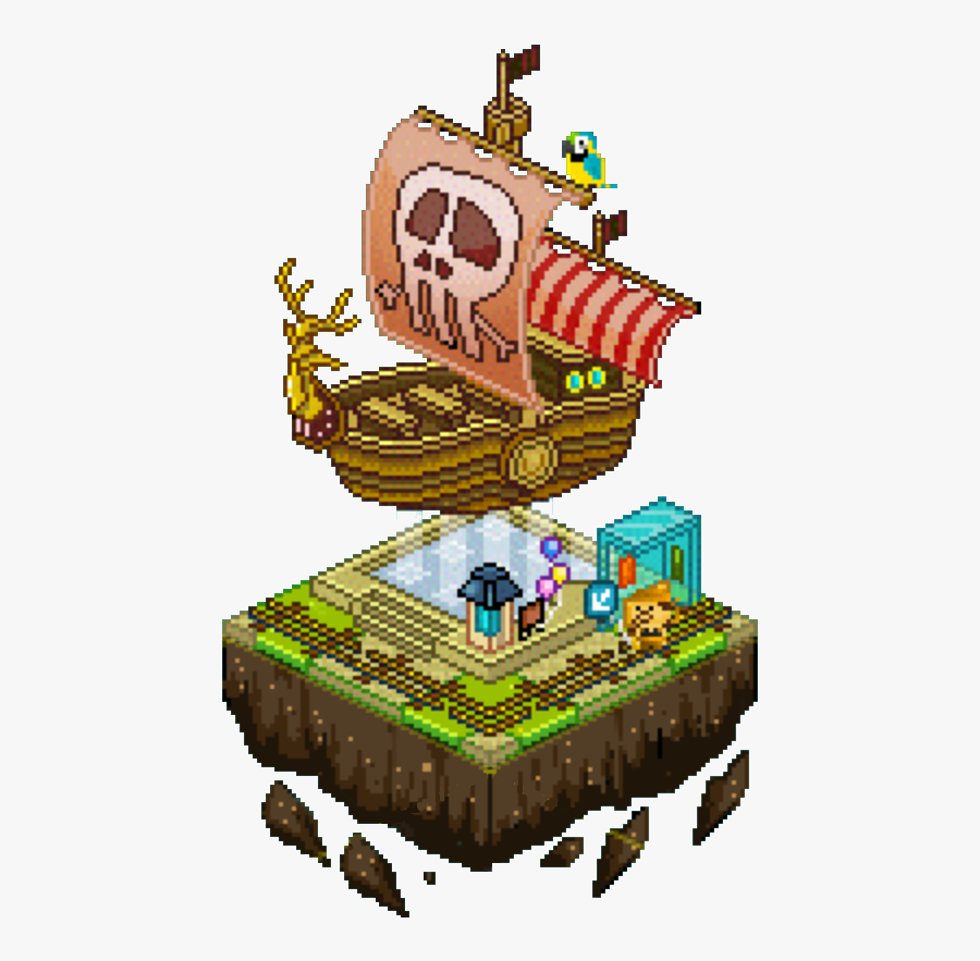 Pirate Ship - Warrior Statue Pixel Art, Transparent Clipart