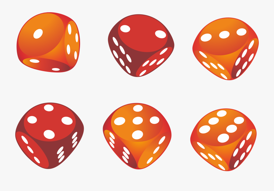 Orange Dices Png, Transparent Clipart