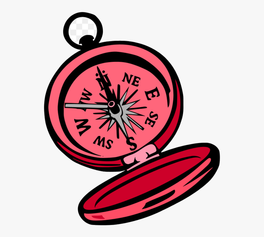 Compass Computer Icons Rose Plant Flower Transparent - Transparent Cartoon Compass, Transparent Clipart