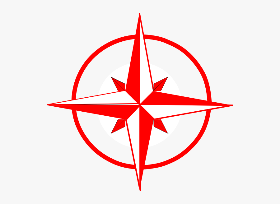 Compass Red And Black, Transparent Clipart