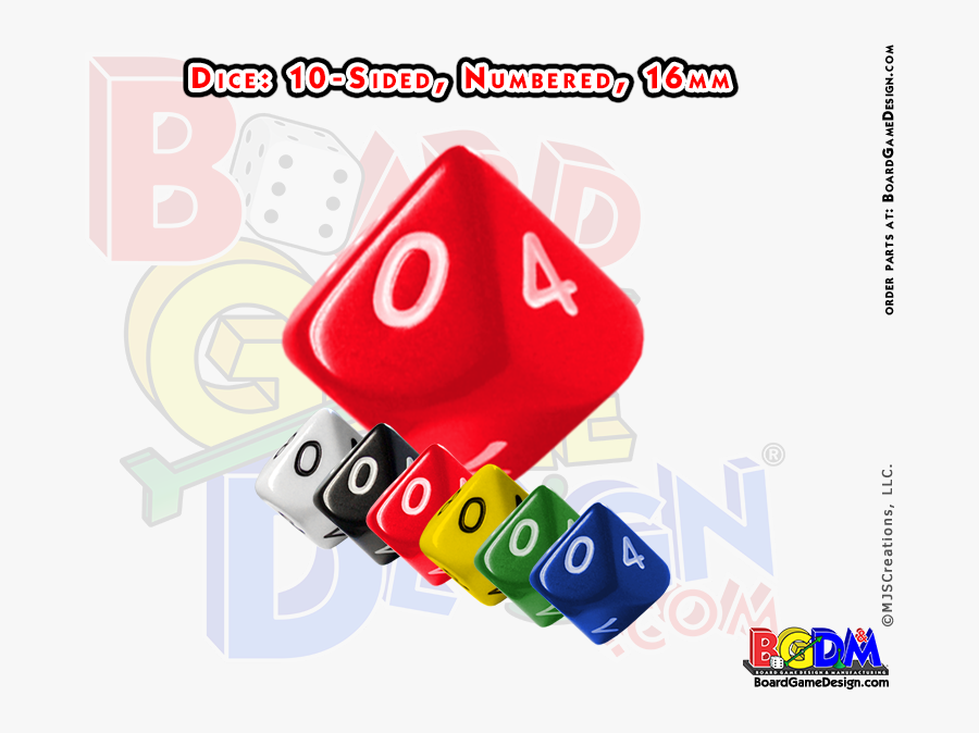 Dice Clipart D10 - Boardgame Arrow, Transparent Clipart