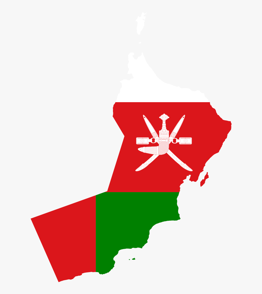 Oman Flag Clipart - Oman Map Flag Png, Transparent Clipart