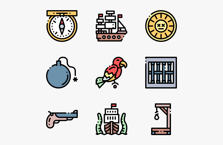 Pirates - Thanksgiving Icon, Transparent Clipart