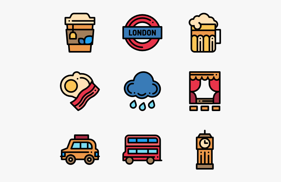 English Icons Png, Transparent Clipart