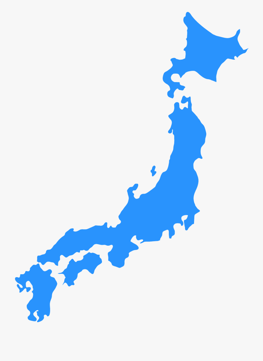 Map Clipart Silhouette - Silhouette Of Japan, Transparent Clipart