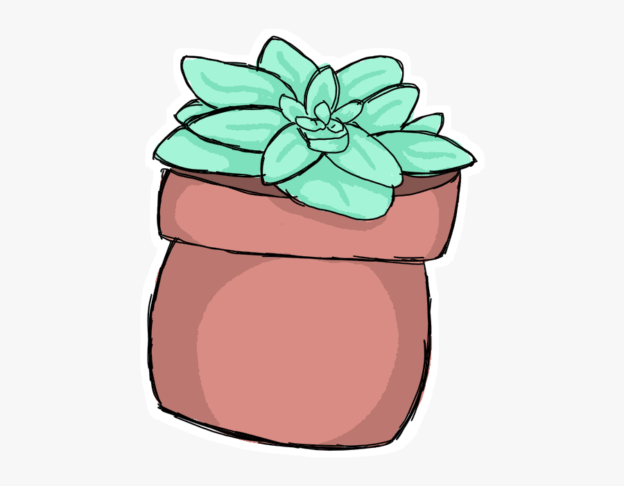 Succulent Plant Doodle By Videogamelover15 - Succulent Clip Art, Transparent Clipart