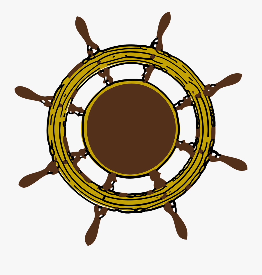 Pirate Ship Wheel Clipart - Ship Wheel Public Domain, Transparent Clipart