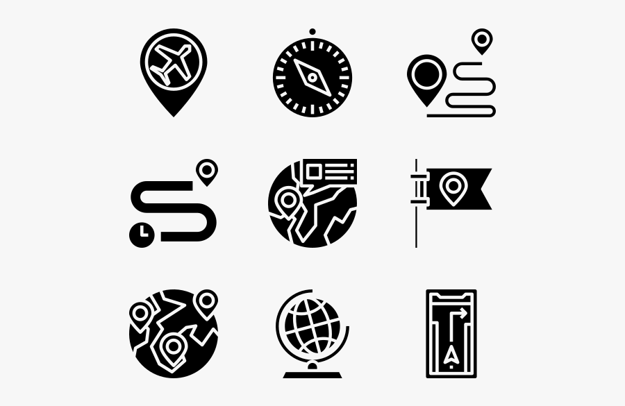 Location Icons Free Vector, Transparent Clipart