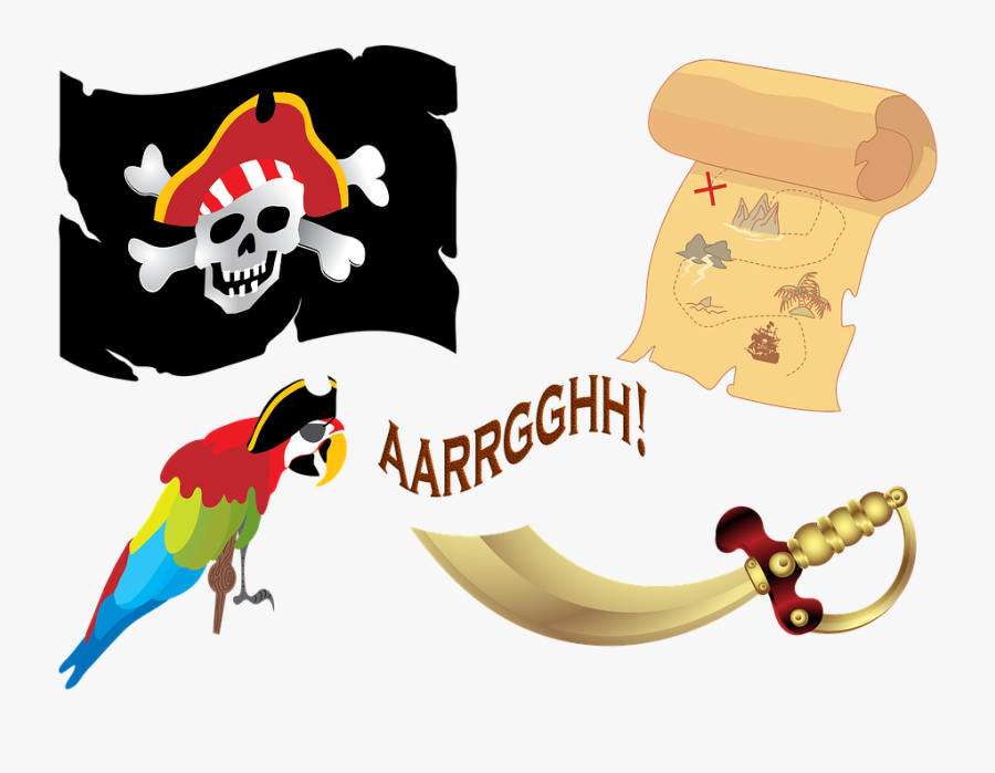 Pirate Ship, Gold, Treasure, Pirate, Ship, Ocean - Fazendo A Nossa Festa Pirata, Transparent Clipart