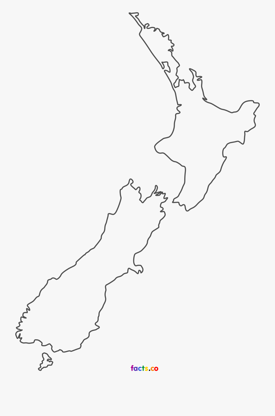 New Blank Political With - Nz Black And White, Transparent Clipart