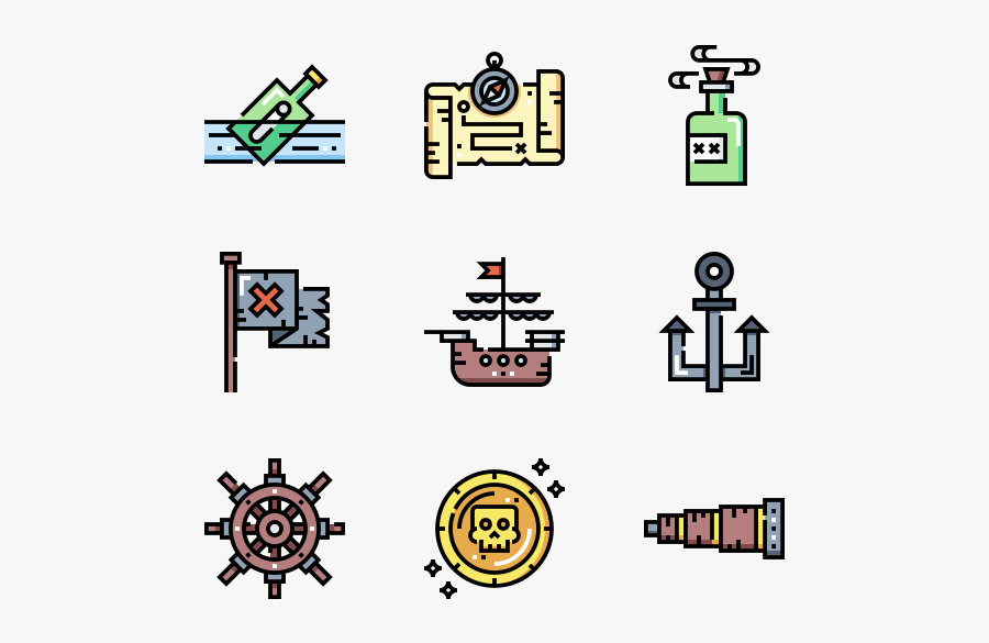 Pirates - Colombia Iconos Png, Transparent Clipart