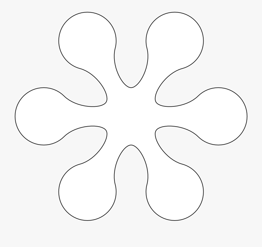 Black And White Flower Clipart - Illustration, Transparent Clipart