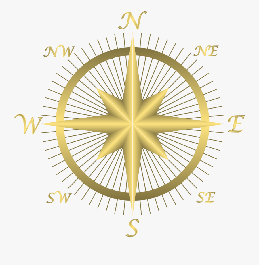 Compass - Gold Compass Transparent Background , Free Transparent Clipart - ...