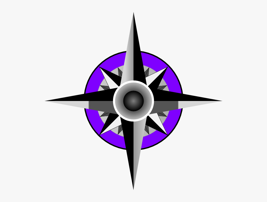 Compass Blue Rose Svg Clip Arts - Compass Vector, Transparent Clipart