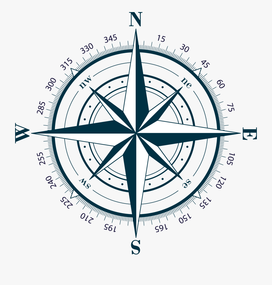 Compass Rose, Transparent Clipart